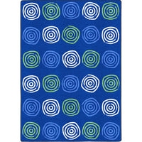 Joy Carpets - Simplement tourbillons tapis - 7'8" x 10'9" - Seaglass-Fabriqué avec du Nylon WearOn premium pour une beauté durable et une durabilité dans les zones à fort trafic