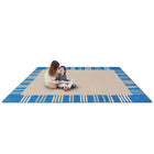 Joy Carpets - Voir stripes tapis - 7'8" x 10'9" - Pastel-La protection antimicrobienne résiste à la croissance des bactéries et contrôle les odeurs avant qu'elles ne commencent