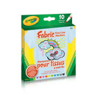 Crayola - Marqueurs pour tissus à trait fin - Paquet de 10-Les élèves peuvent appliquer le marqueur directement sur le tissu