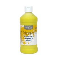 Handy Art - Peinture Tempera Lavable Art Petits Maîtres, Jaune, 473 ml-Les couleurs opaques mélangeables sont vives et riches, ne s'écaillent pas, ne s'écaillent pas et ne se fissurent pas lorsqu'elles sont sèches