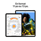 Apple - iPad Air 11 po, Écran Liquid Retina, Wi-Fi, puce M2, 128 Go, Bleu-Jumelé à l’Apple Pencil Pro, iPad Air devient un bloc-notes et un outil de création immersif. L’Apple Pencil (USB-C) est aussi compatible avec iPad Air. De son côté, le Magic Keyboard offre un clavier tout confort et un pavé tactile intégré, en plus de servir d’étui protecteur pour votre appareil. Accessoires vendus séparément