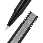 uni-ball - Stylo Roller à Bille Recyclé - Pointe Micro - 0,5mm - Noir - Pack de 36-Corps noir avec clip en métal durable