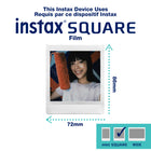 Fujifilm - Imprimante pour téléphone intelligent Instax Square Link - Blanc frêne-Inclus dans la boîte : Imprimante Square Link pour téléphone intelligent, câble USB pour la charge, guide de l'utilisateur