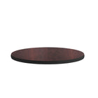 Flash Furniture – Dessus de table laminé rond, réversible, 24 po, noir ou acajou-Finition en stratifié noir ou acajou