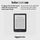 Kobo - Liseuse Clara BW - Noir-Emportez jusqu'à 12 000 livres numériques ou 75 livres audio Kobo grâce à sa capacité de stockage de 16 Got et des semaines d'autonomie de batterie