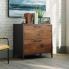 Sauder 427345 La Collection Boulevard Café Classeur latéral - Finition Noir-Finition noire avec accents Vintage Oak. 