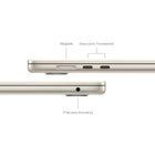 Apple - Portatif MacBook Air 15,3 po, M3, SSD 256 Go, Mémoire unifiée 16 Go, Comète, Anglais-Image nette, son limpide: La caméra HD 1080p, les trois micros et les six haut-parleurs avec Audio spatial vous offrent un son et une image incroyables.