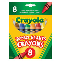 Crayola - 8 crayons de cire géants-Les crayons géants sont plus faciles à tenir pour les tout-petits