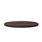 Flash Furniture – Dessus de table laminé rond, réversible, 24 po, noir ou acajou-Dessus complètement réversible