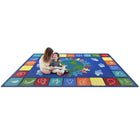 Joy Carpets - Un monde tapis - 7'8" x 10'9" - Primaire-La protection antimicrobienne résiste à la croissance des bactéries et contrôle les odeurs avant qu'elles ne commencent