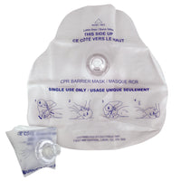 First Aid Central - Masque de RCR avc filtre-Barrière de protection physique pour une réanimation bouche à bouche en toute sécurité