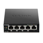 D-Link - Commutateur de bureau non géré à 5 ports D-Link DGS-1005P avec 4 ports PoE-5x ports Gigabit Ethernet (4x ports PoE+)