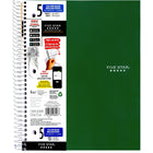 Five Star® - Cahier à 5 sujets de qualité supérieure, 11 po x 8-1/2 po, variés, 400 pages-Couverture rigide en poly et dos très rigide - un cahier supérieur