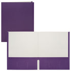 Staples - Porte-document à deux pochettes - format lettre - violet-Couverture de papier avec l'extérieur violet