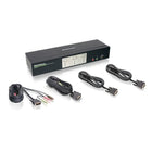 IOGEAR - Commutateur KVM DVI DualView Dual-Link à 2 ports avec audio (conforme TAA)-Prise en charge Dual View Dual-Link DVI - Partagez 2 moniteurs DVI avec un seul clavier et une seule souris entre 2 ordinateurs