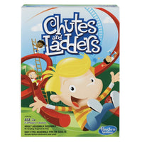 Hasbro - Jeu de chutes et d'échelles Hasbro Gaming-Le jeu classique chutes and ladders vous met au défi de grimper jusqu'au sommet du plateau de jeu sans glisser vers le bas