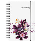 W. Maxwell - Agenda 2024-25 Baro - 5.25" x 8" - Floral - Bilingue-Août 2024 à juillet 2025