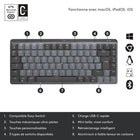 Logitech - MX Mechanical Mini Clavier Sans Fil Rétroéclairé Performant - Boutons Tactiles Silencieux-Chargement Rapide USB-C: Le mini clavier MX Mechanical reste chargé pendant 15 jours sur une charge complète ou plus de 10 mois avec le rétroéclairage éteint