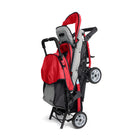 Gaggle Compass - Trio Poussette Triple Tandem, Rouge-Le rangement arrière offre de l’espace pour les nécessités des bébés