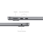 Apple - Portatif MacBook Air 13,6 po, M3, SSD 256 Go, Mémoire unifiée 16 Go, Gris Sidéral, Anglais-Image nette, son limpide: La caméra HD 1080p, les trois micros et les quatre haut-parleurs avec Audio spatial vous offrent un son et une image incroyables.