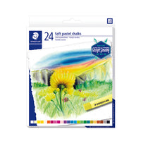 Staedtler - Craies De Pastel - Assorti - Paquet De 24-Couleurs brillantes, riches en pigments