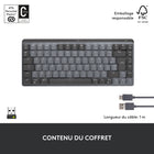 Logitech - MX Mechanical Mini Clavier Sans Fil Rétroéclairé Performant - Commutateurs Linéaires-MX Mechanical Taille Standard: Si vous utilisez les chiffres régulièrement, un clavier taille standard avec un pavé numérique intégré est aussi disponible