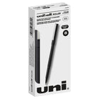 uni-ball Stylos à bille roulante Roller - pointe micro (0.5 mm) - Noir - paquet de 8-Stylos à bille roulante