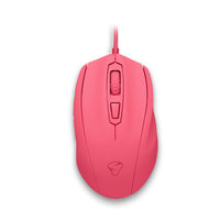 Mionix - Souris optique Castor Frosting 5 000 DPI - Rose-Souris de jeu ergonomique optique à 6 boutons premium avec couleurs multiples pour droitiers. Sa forme unique primée a été développée pour être utilisée par les joueurs droitiers