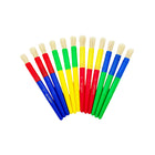 DBLG Imports - Brosses Junior 12 mm, Paquet de 30-30 brosses en plastique de couleurs assorties par boîte