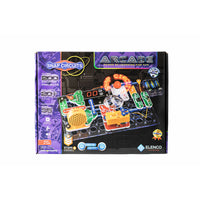 Elenco 9SCA200 Snap Circuits : kit d'arcade-Fabriquez des dizaines de gadgets électroniques sympas, le tout à partir d'une seule boîte ! Une façon sécuritaire et amusante d’initier les enfants de 8 ans et plus aux bases de l’électrotechnique ! Construisez des projets et des jouets passionnants à l'aide du livre d'instructions coloré inclus