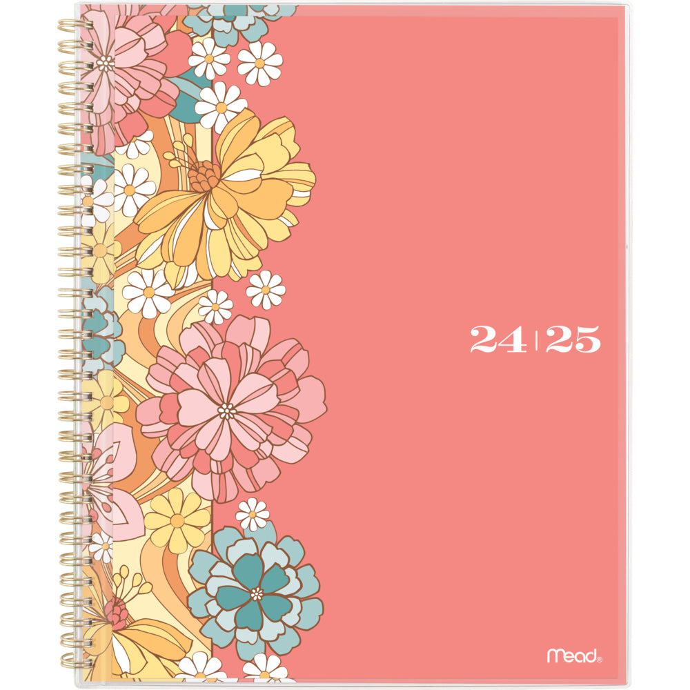 Mead - Agenda scolaire hebdomadaire/mensuel Caprice floral 2024-2025 ...