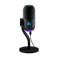 Logitech - G Yeti GX microphone gaming RVB dynamique avec LIGHTSYNC - Noir-Soyez dynamique: Yeti GX est un micro gaming RVB premium alimenté par LIGHTSYNC, doté d'une capsule dynamique personnalisée et d'un logiciel avancé qui offre d'excellentes performances audio via USB