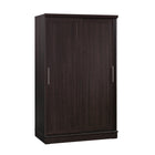 Sauder - 430331 La Collection HomePlus Armoire - Finition Dakota Oak-Espace rangement dissimulé derrière portes coulissantes.