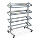 Pacon - Support horizontal à 8 rouleaux - 25"P x 38"L x 52,5"H - Gris-PRATIQUE : Le support à papier en rouleau avec quatre roues pivotantes vous permet de transporter facilement le papier là où vous en avez besoin