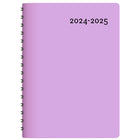 W. Maxwell - Agenda 2024-25 Buro - 5.25" x 8" - Lilas - Bilingue-Août 2024 à juillet 2025