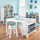 Guidecraft - Table et tabourets artistiques pour enfants de la collection Martha Stewart Living & Learning - Blanc crème-Convient aux enfants âgés de 4 ans et plus