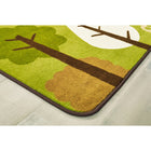 Carpets for Kids - KIDSoft Tranquil Trees Rectangle - 4' x 6' - Vert-20X Protection contre les taches True Stain Blocker Technologie propre avec de l'eau chaude seulement ; sans danger pour les enfants