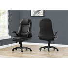 Monarch Specialties - 7277 Chaise De Bureau - Pivotant - Ergonomique - Bureau - Travail - Métal - Noir-Levier pratique pour régler la hauteur du siège avec mécanisme d'inclinaison verrouillable