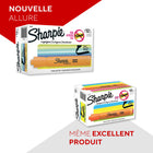 Surligneurs Sharpie à réservoir à encre liquide, pointe biseautée – Orange – Paquet de 12-Pointe biseautée pour des lignes larges ou étroites