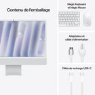 Apple - iMac 24 po - Puce M4 - GPU 8 cœurs - 256 Go SSD - Mémoire unifiée 16 Go - Argent - Français-Confidentialité et sécurité intégrées: Chaque Mac est doté de protections robustes contre les virus et les logiciels malveillants. L’app Localiser vous aide à retrouver votre ordinateur en cas de perte ou de vol. FileVault chiffre vos fichiers pour que personne ne puisse y accéder. Et des mises à jour de sécurité gratuites aident à renforcer les défenses de votre Mac.