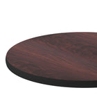 Flash Furniture – Dessus de table laminé rond, réversible, 24 po, noir ou acajou-En mélamine résistant aux chocs