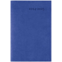 W. Maxwell - Agenda 2024-25 Gama - 5.25" x 8" - Bleu - Bilingue-Août 2024 à juillet 2025