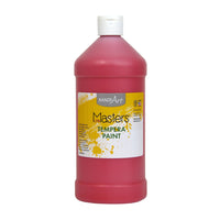 Handy Art - Peinture À La Détrempe Little Masters, Rouge, 946 ml-Les couleurs opaques brillantes et riches sont fluides, ne s'écaillent pas, ne s'écaillent pas et ne se fissurent pas lorsqu'elles sont sèches