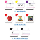 Jeu de société de construction de phrases Carson Dellosa Education, de la maternelle à la 2e année -Comprend des cartes grammaticalement codées par couleur (55 mots, 4 ponctuations et 27 cartes photo), des idées de jeu