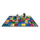 Joy Carpets - Autour du bloc deux tapis - 5'4" x 7'8" - Multicolore-La protection antimicrobienne résiste à la croissance des bactéries et contrôle les odeurs avant qu'elles ne commencent