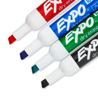 Expo® – Marqueurs à effacement sec à faible odeur, pointe biseautée, couleurs variées, paq./4-À utiliser sur les tableaux blancs, le verre et la plupart des surfaces non poreuses