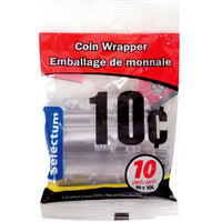 Emballage à monnaie de Plastichange, 10¢, paquet de 10-Code de produit Supreme : SL31445