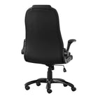 Monarch Specialties - 7277 Chaise De Bureau - Pivotant - Ergonomique - Bureau - Travail - Métal - Noir-Siège bien rembourré et dossier muni de support lombaire pour un confort ultime