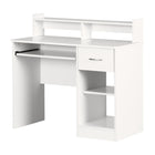 South Shore - Bureau Axess, blanc-Design compact pour un espace de travail bien organisé