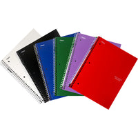 Five Star® - Cahier à 5 sujets de qualité supérieure, 11 po x 8-1/2 po, variés, 400 pages-Lignés, perforation 3 trous, papier de qualité